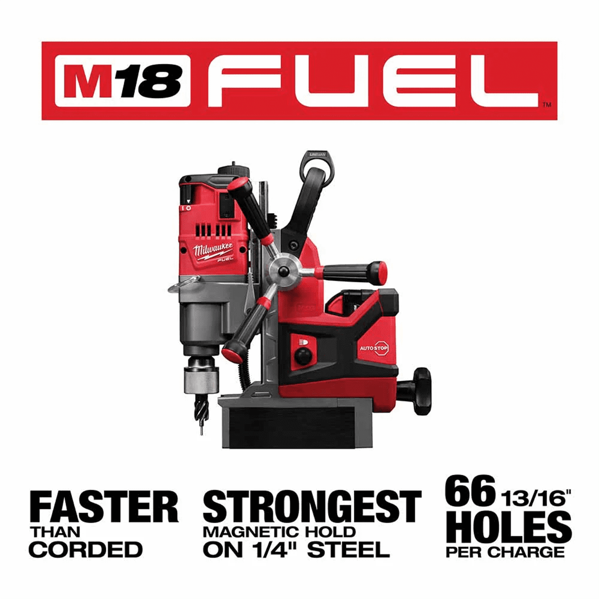 Milwaukee 2788-22HD 18V Cordless 1 1/2" Lineman Magnetic Drill High Demand Kit