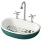 thumbnail image 1 of GOOHOCHY Jabonera creativa con ventosa, sin agujero, para ducha, baño y cocina (lago verde), 1 of 8