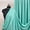 Aqua, variant on Baby Pink Poly Cotton Broadcloth Fabric by the Yard, 60 Inch Wide Lightweight Non-Stretch Material for Quilting, Uniforms and Sewing I Valentina Textiles Inc. (1 Yard)