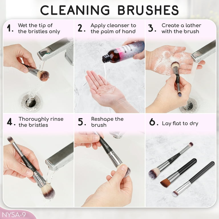 Nysa 9 Makeup Brush Shampoo Cleaner