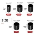 thumbnail image 2 of Unique Bargains 25Pcs Round Rubber End Cap Vinyl Cover Screw Thread Protectors Assortment Kit Black, 2 of 5