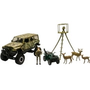 New-Ray 1:18 Scale Jeep Wrangler Deer Hunting Set