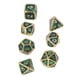 thumbnail image 3 of Juego de dados de metal de 7 piezas, diferentes formas, dados poliédricos de números claros para juegos de rol, juegos de mesa tipo 1, 3 of 9