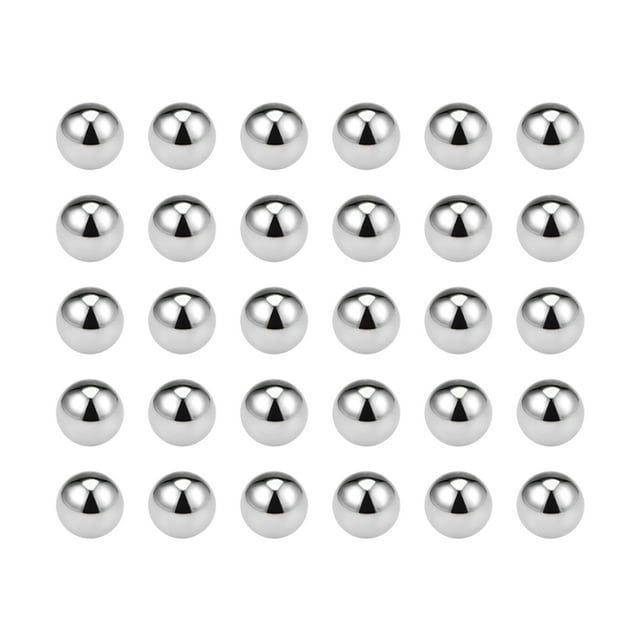 Uxcell Bolas de Rodamiento Métricas de Acero Cromado G10 Bola de Precisión 50pcs 2mm / 0.08