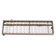thumbnail image 1 of CIMAXIC 1Pc Aluminum Alloy Abacus 13 Digits Rods Arithmetic Abacus Caculating Chinese Abacus Math Leaning Brain Developing Educational Toy for Students Accountant (Silver),10.24"X3.15"X0.59", 1 of 4
