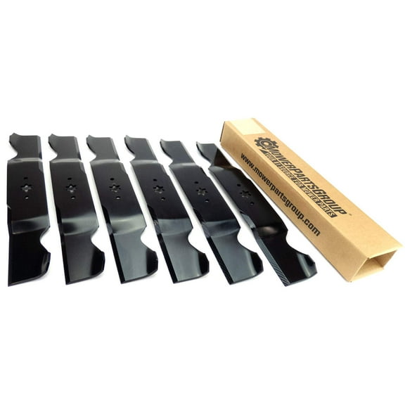(6) Blades Compatible with Cub Cadet RZT 54" Deck 742-0677 - 942-04338