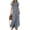 Navy, variant on PRETTYGARDEN Women's Summer Casual Flutter Short Sleeve Boho Floral Maxi Dress Crew Neck Smocked Tiered Long Dresses