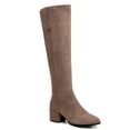 thumbnail image 2 of Ferwind Women's Slouch Boot Over-the-Knee Ultra Soft Micro Suede Adult Grey 11, 2 of 9