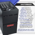 thumbnail image 3 of Goodman 1.5 Ton 13.4 SEER2 80% 40000 BTU Natural Gas Furnace & Air Conditioner System - R32, Single Stage, Upflow | Central Split, Evaporator Cased Coil, AC/Heating Unit, 3 of 9