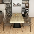 thumbnail image 6 of OXYLIFE Extendable Dining Table for 6-8 Person for Living Room, 63"-78.7" Wide, Oak+Black, 6 of 6