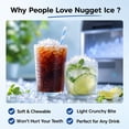 thumbnail image 4 of Friwest Nugget Ice Maker Countertop, 44lbs/24H Pebble Ice Maker Machine, Self-Cleaning Countertop Ice Makers with Ice Scoop, 8-10 Minute First Ice, 4 of 9
