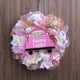 thumbnail image 4 of Corona de Pascua para Puerta | Diseño de Camión de Primavera de Malla Rosa | Corona Floral Decorativa de 42 Cm para Puerta de Entrada, Paredes, Decoración Del Hogar, Interior y Exterior, Regalo para, 4 of 6
