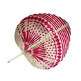 thumbnail image 4 of Sharprepublic Bamboo Hand Fan Cooling Supplies Manual Chinese Weaving for Party Women Home Pink, 4 of 8