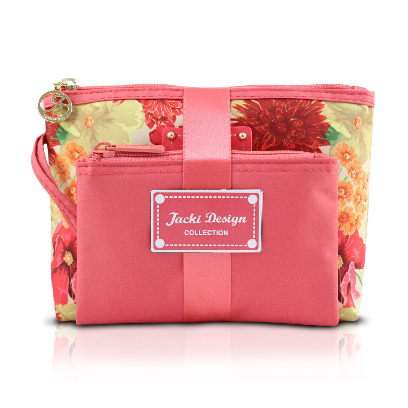Jacki Design Miss Cherie 2 Piece Square Cosmetic Bag Gift Set