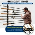 thumbnail image 5 of Rush Creek Creations Fishing Rod Ceiling Horizontal Rack with Fishing Reels, Gear, and Accessories 8 Rod Capacity, 5 of 7