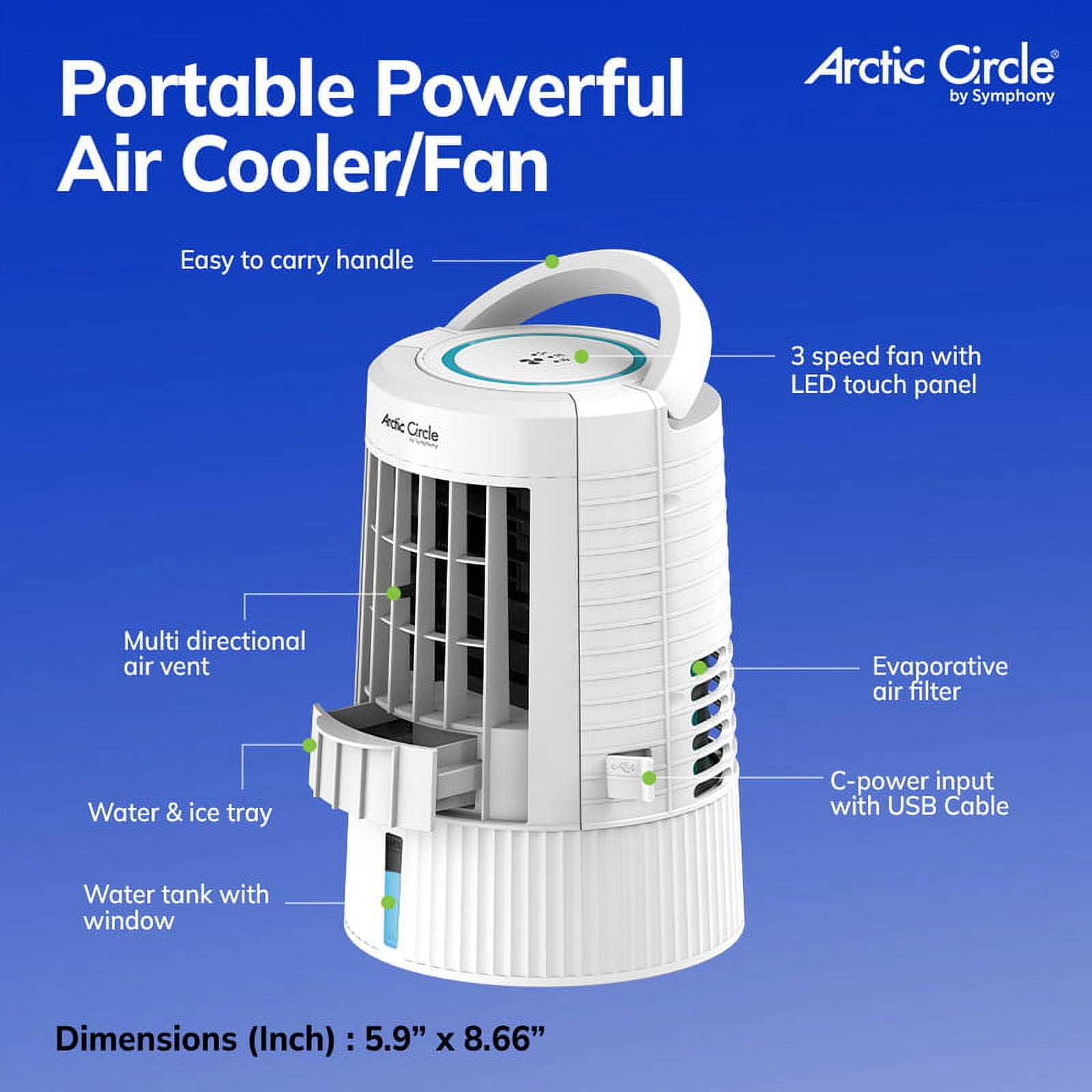 Symphony air cooler double blower deals