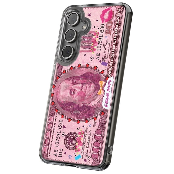 For Samsung Galaxy S10e, Hybrid Clear, 100 Sugar Daddy Print, USA