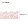 thumbnail image 2 of Uxcell Lace Trim Vintage 0.98" x 10yards Light Pink Lace Ribbon For Clothes Fabric Wedding Decoration Gift Wrap, 2 of 5