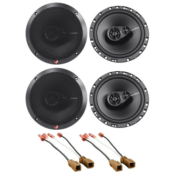 Rockford Fosgate Front+Rear 6.5" Speaker Replacement For 2013-2015 Nissan Altima