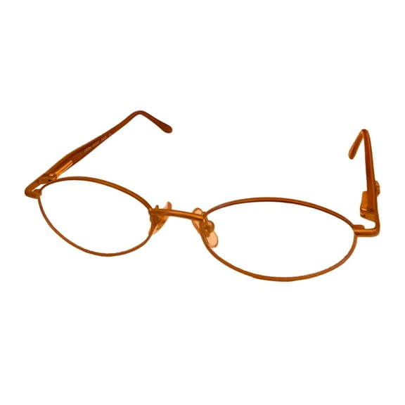 Laura Ashley Womens Ophthalmic Eyeglass Soft Rectangle Metal, Page Toffee. 49mm