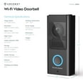 thumbnail image 3 of Amcrest Video Doorbell Camera, 2.4 GHz Wi-Fi Doorbell Camera, IP55 Weatherproof, Two-Way Audio, 140º Wide Angle, AD110, 3 of 6