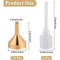 thumbnail image 2 of 1Set 12Pcs Aluminum Funnel Hopper with 4Pcs Plastic Spring Trasfer Pipettes Golden 33x20mm Inner Diameter: 24mm & 3mm, 2 of 6