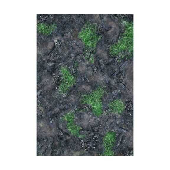 Lukas Schmidt Playmats 44" x 30" Playmat - Green Blight Battlefield (Rubber) New