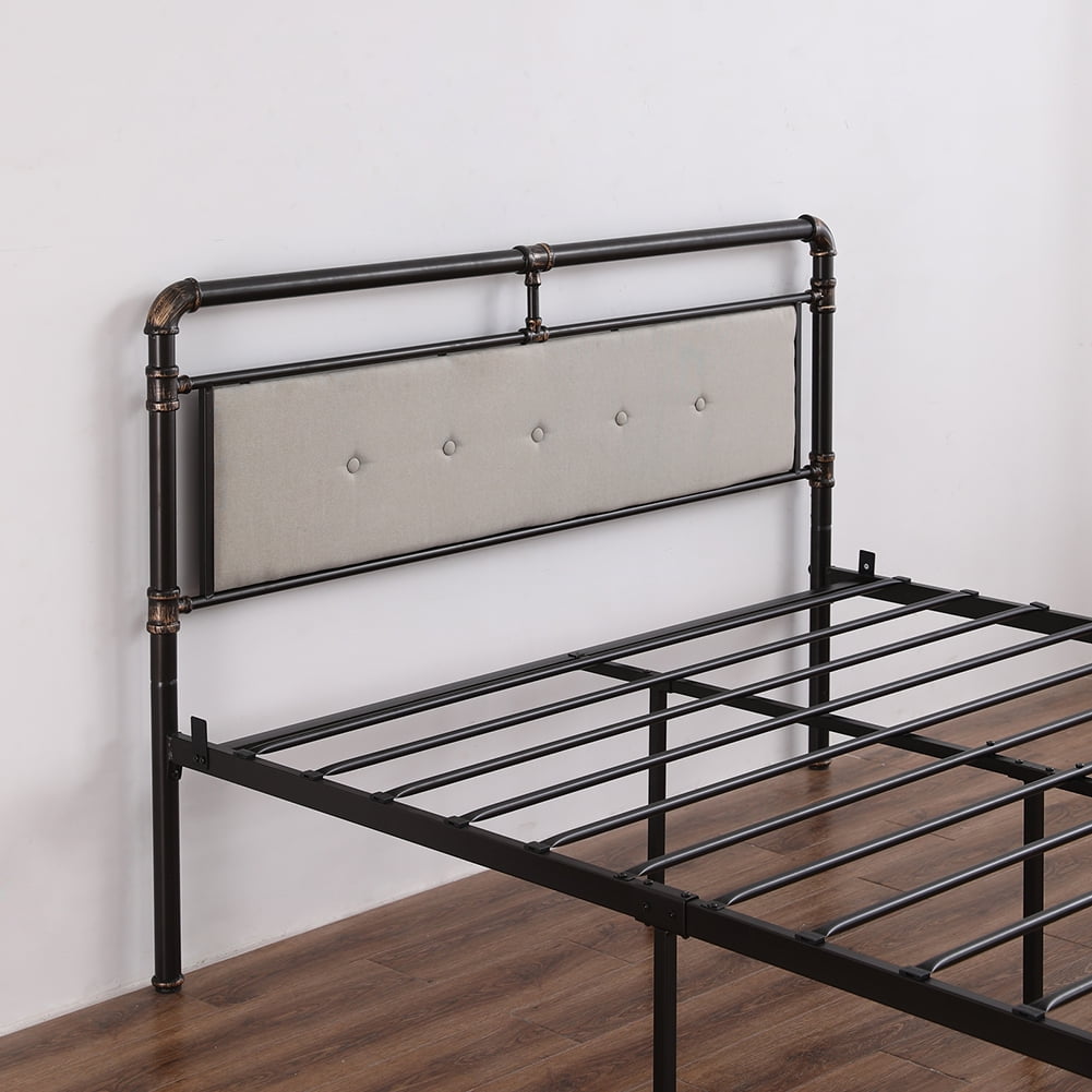Lowestbest Single-Layer Bed Head and Soft Pull Buckle Bed End Standpipe Water Pipe Bed, Full Gold-Painted Iron Bed (Black) Lowestbest Single-Layer Bed Head and Soft Pull Buckle Bed End Standpipe Water Pipe Bed, Full Gold-Painted Iron Bed (Black)