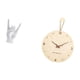 thumbnail image 5 of Estatua del gesto de la roca,Figuras de estatuas de dedos con gestos de música rock,Reloj de pared,Reloj de pared decorativo para sala de estar,silencioso,Reloj de pared de madera,decoración, 5 of 8