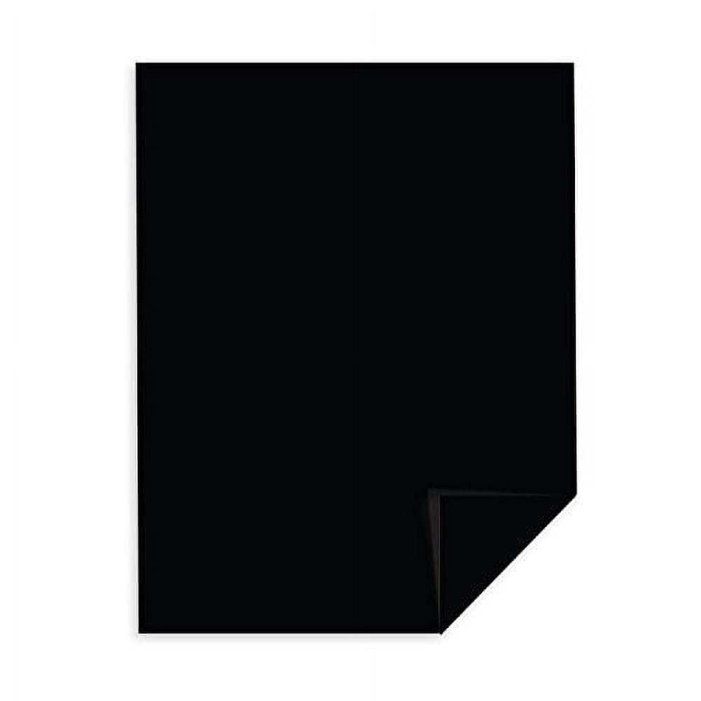 Eclipse Black Color Card Stock Paper, 65lb. 8.5 X 11 Inches - 50 Sheets