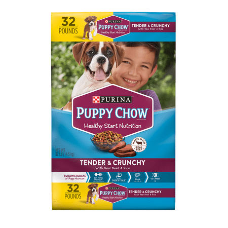 Purina Puppy Chow Tender & Crunchy Dry Puppy Food - 32 lb. Bag