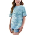 thumbnail image 5 of Girls Shirts Girls Crewneck Tops Short Sleeve Tee Shirts for Boys Tie Dye Tshirt Cotton Top for Girls 8-10 my orders, 5 of 8