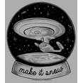 thumbnail image 2 of Boy's Star Trek: The Next Generation USS Enterprise Captain Picard Make It Snow Graphic Tee Athletic Heather Large, 2 of 5