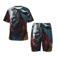 thumbnail image 1 of Balery Surrealist Goat Conjunto de Pijama Infantil de Manga Corta con Estampado – Ropa de Dormir de Algodón Suave-XX-Large, 1 of 4