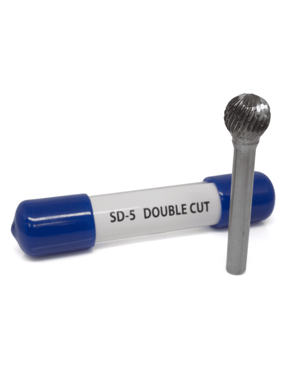 SD-5 Ball Shape - Premium Double Cut Tungsten Carbide Burr 1/4" Shank