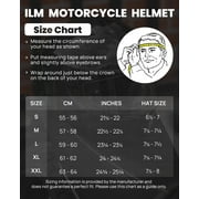 ILM 902 Black ABS Modular Full Face Helmet S, DOT Approved, Dual Visor Flip up