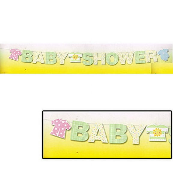 Baby Shower 'Baby Clothes' Letter Banner (1ct)