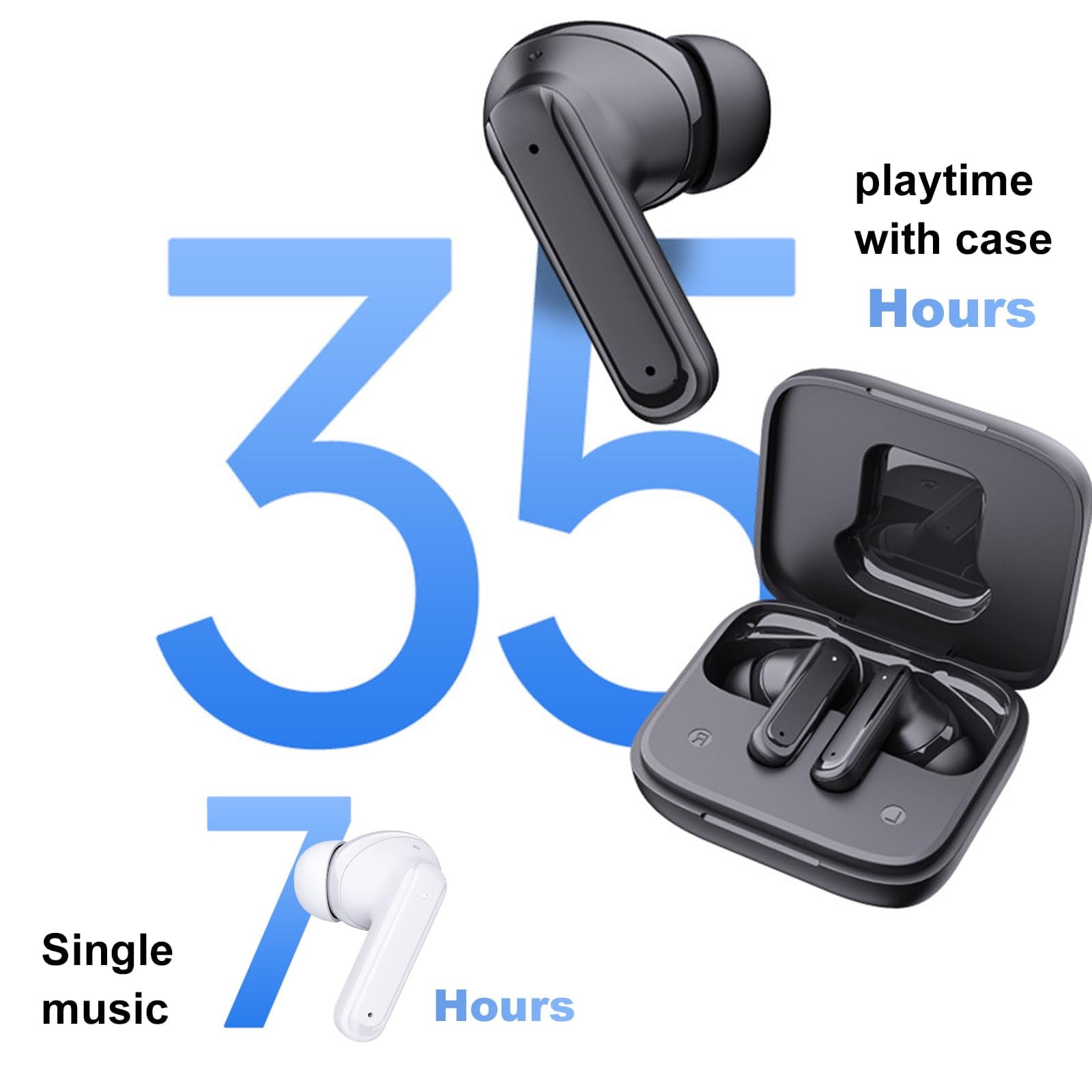 Bluetooth Earbuds Headset – Must-Have Smart Screen Bluetooth Headphones Elegant Smart Display Bluetooth Earphones Superior Smart Screen Wireless Headset
