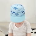 thumbnail image 6 of Fdelink Baseball Hat Sun UV Protection Hat Baby Sunhat Adjustable Trucker Flat Eaves Beret Baseball Cap Toddler Summer Hats light blue, 6 of 8