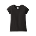 thumbnail image 3 of District Teen Female Regular Plain Short Sleeves T-Shirt Black X-Small, 3 of 4
