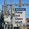 thumbnail image 7 of Keep Out Sign - Open Shaft, Industrial Caution Warning Sign 8"x12" UV Resistant for Indoor Outdoor Workplace, 7 of 7