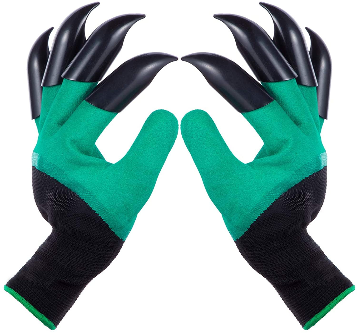 Garden Genie Gloves with Claws Green Waterproof Garden Gloves 
