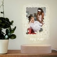 thumbnail image 3 of Personalized Picture Frame, Acrylic Plaque LED Night Light, Custom Photo Gifts for Women Men Best Friend Picture Frame, 3 of 5