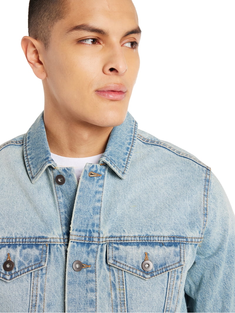 Lazer Men's Cotton Denim Trucker Jacket, Sizes S-2XL Lazer Men's Cotton Denim Trucker Jacket, Sizes S-2XL
