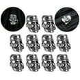 thumbnail image 4 of Paracord Beads Skull Pendant, Anti Slipping Beautiful Paracord Beads Metal Skull Convenient  For Keychains For Outdoor, 4 of 8