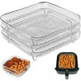 thumbnail image 5 of Geemin 3 Layers Grill Stands Air Fryers Stackable Rack 304Stainless Steel Dehydrator Racks Grilling Racks for Restaurant Kitchen, 5 of 6