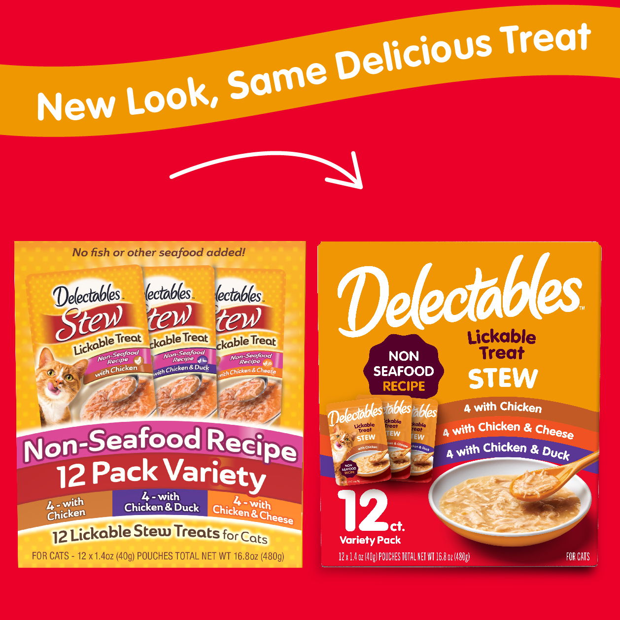 Delectables Stew Non-Seafood Lickable Wet Cat Treats Variety Pack, 12-Count photo 2