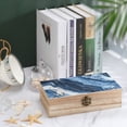 thumbnail image 4 of 7.9×2.3 In Wooden Boxes Durable Easy To Use Dustproof Prevent Slippery Delicate And Cabinet SlateBlue Marble_3, 4 of 8