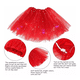 thumbnail image 2 of Falda Tutú Elástica Con Luces Led De Neón Para Niñas Ballet rojo, 2 of 5