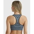 thumbnail image 3 of Hanes Sport Women's Seamless Racerback Sports Bra Ebony Heather S, 3 of 8